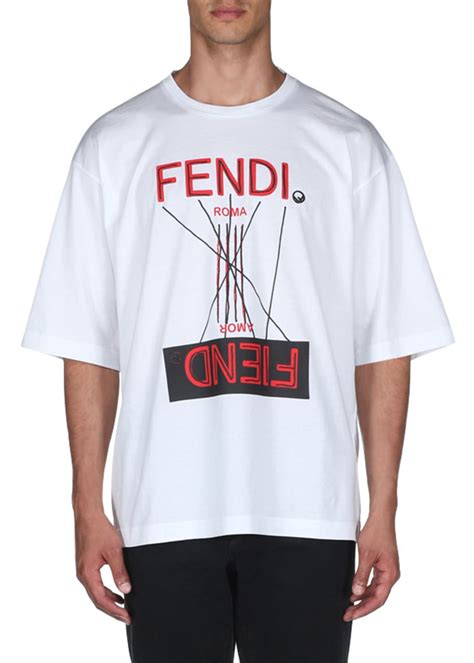 fendi men's t shirts|fendi fiend t shirt.